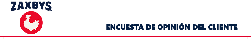 Encuesta de satisfacción de clientes de Zaxbys